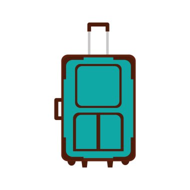 bavul seyahat izole simgesi