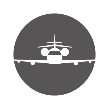 uçak uçan izole simgesi