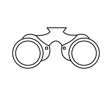 dürbün aygıtı izole simgesi