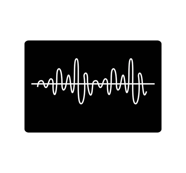 Equalizer audio elszigetelt ikon — Stock Vector