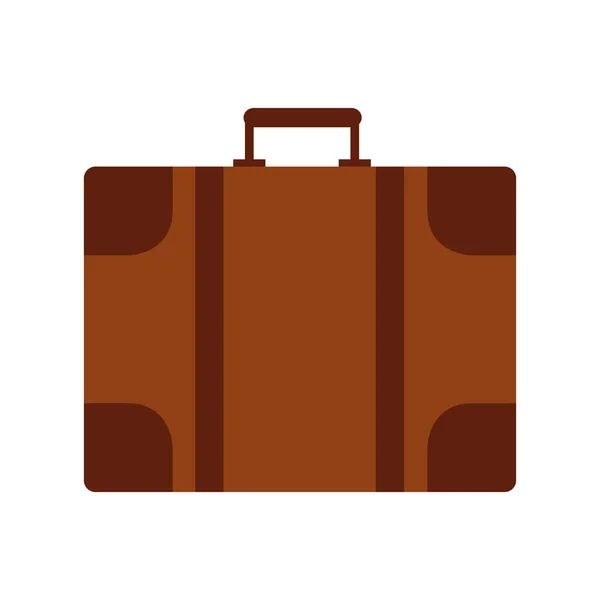 Suitcase travel isolated icon — Stock Vector