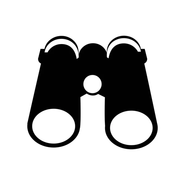 Binoculars device isolated icon — Stock Vector