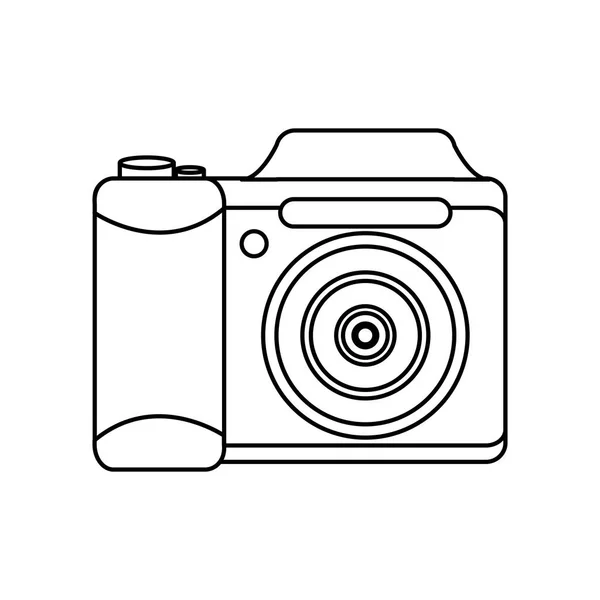 Câmera fotográfica ícone isolado — Vetor de Stock