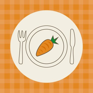 Havuç sebze simgesi