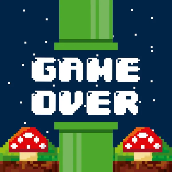 Pixeldesign von Videospielen — Stockvektor