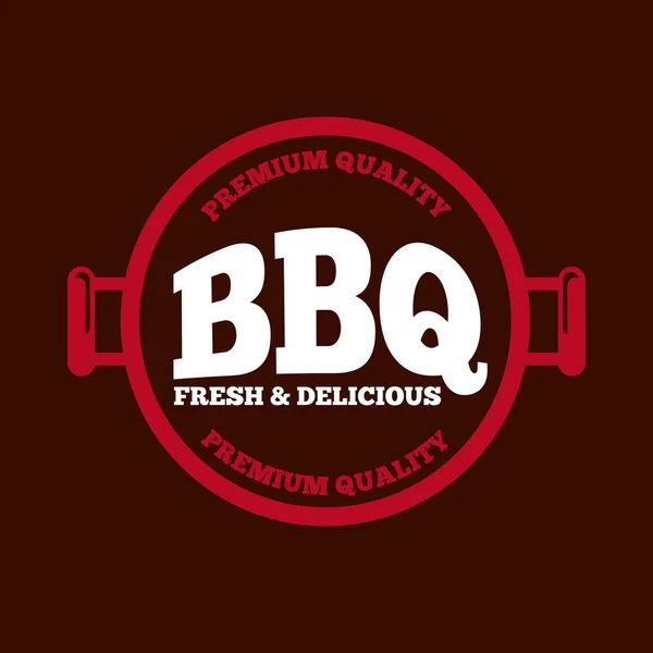 Bbq design fresco e delizioso — Vettoriale Stock