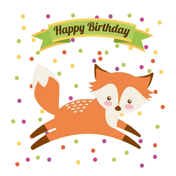 Feliz cumpleaños diseño — Vector de stock