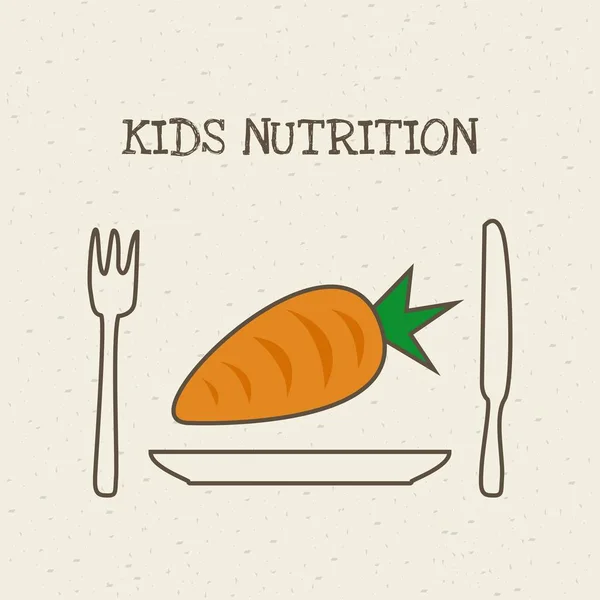 Ernährungsdesign für Kinder — Stockvektor