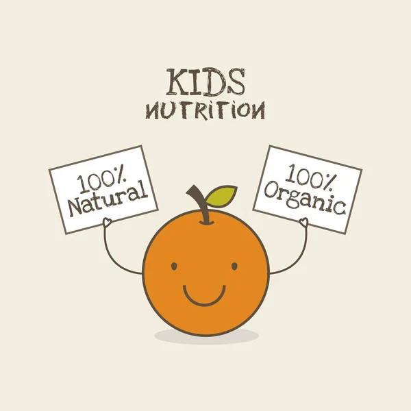 Kids nutrition design — Stock Vector