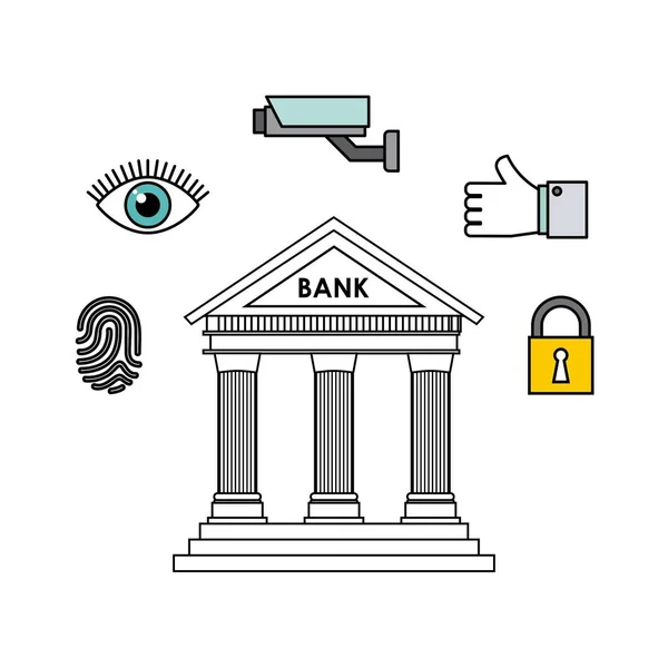 Bank and security design — Stock Vector