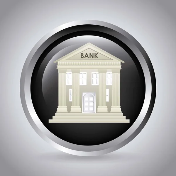 Conception de banque et d'argent — Image vectorielle