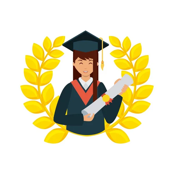 Graduation achievement design — Stock Vector