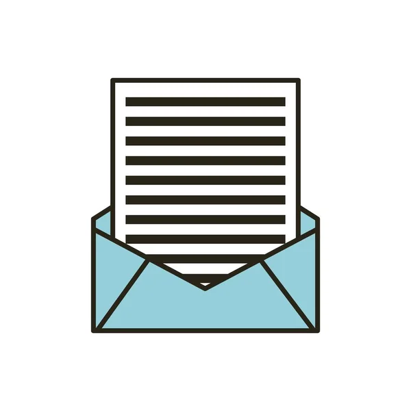 Busta postale e lettera — Vettoriale Stock