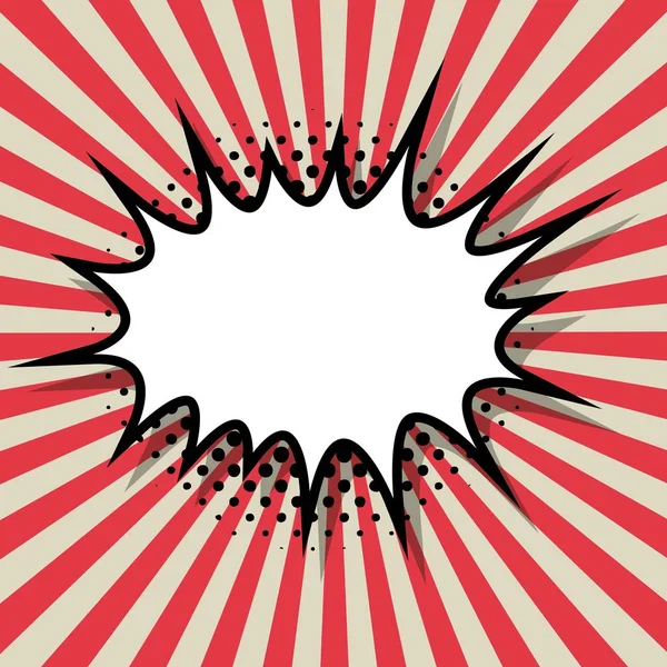 Explosion dessin comique — Image vectorielle