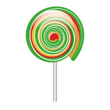 lolipop şeker tatlı izole simgesi