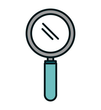 büyüteç izole edilmiş simge ara