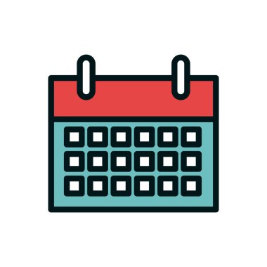 Takvim hatırlatma izole simgesini