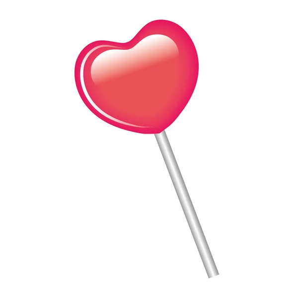 Caramelo lollipop dulce aislado icono — Vector de stock