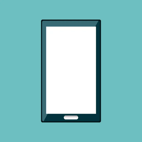 Smartphone technologie gegevens platte pictogram — Stockvector