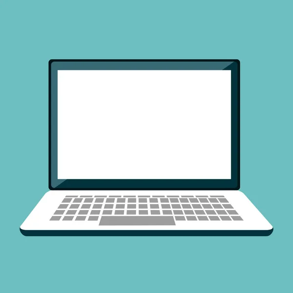 Izolovaná ikona zařízení notebooku — Stockový vektor
