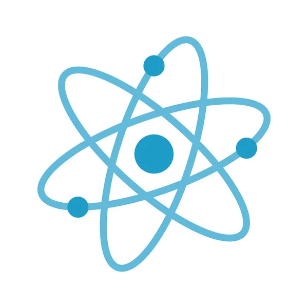 Molekul atom ikon terisolasi - Stok Vektor