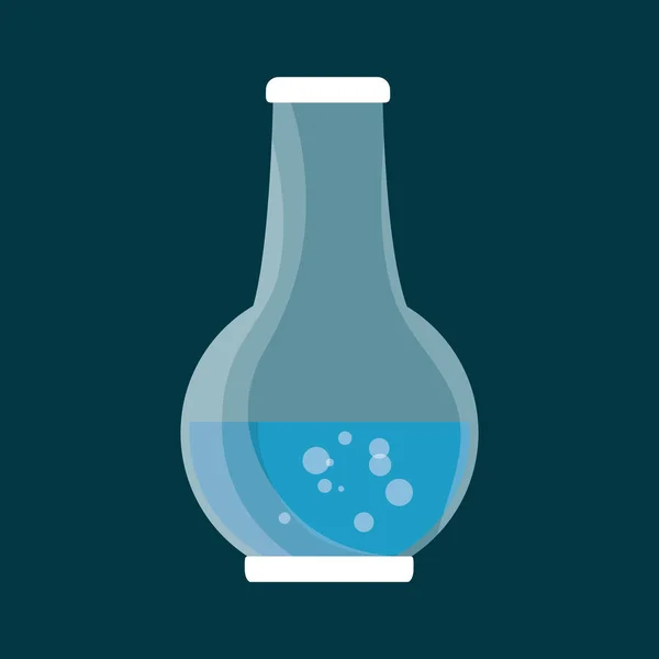 Buis test glas geïsoleerde pictogram — Stockvector