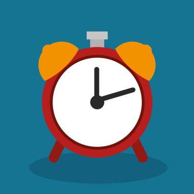 Alarm saati izole simgesi