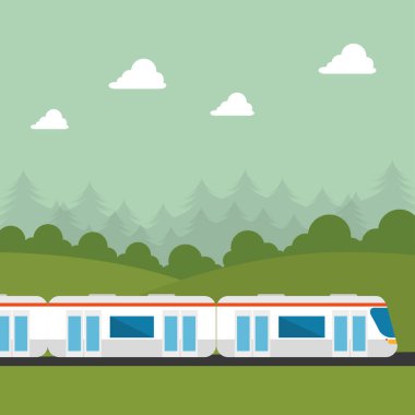 Tren kavramı simge ile seyahat
