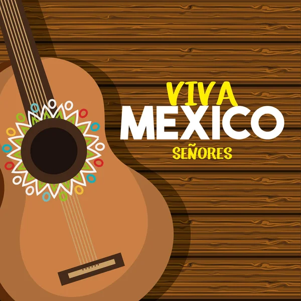 Viva Mexico Plakatsymbole — Stockvektor