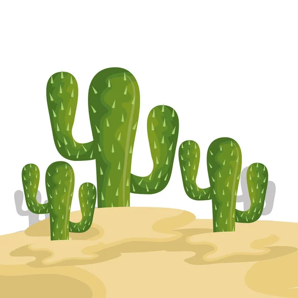Kaktusów meksykańskich roślin ikona — Wektor stockowy