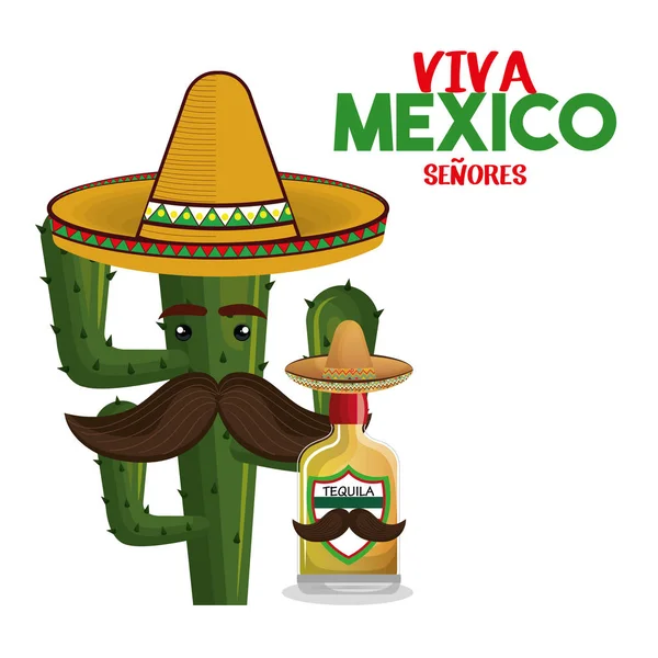 Иконка плаката viva mexico — стоковый вектор