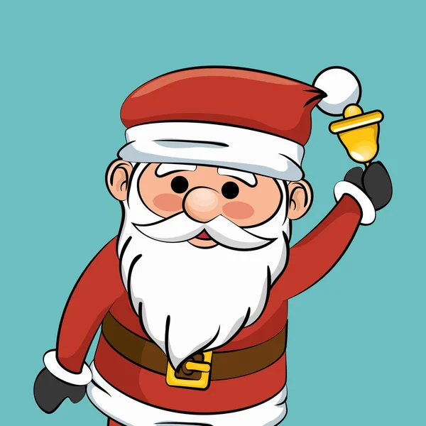Щасливий веселий різдвяний персонаж Санти Клауса — стоковий вектор