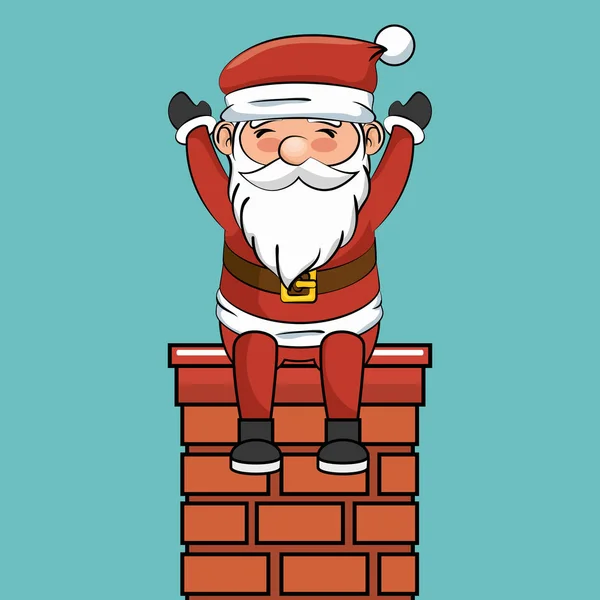 Feliz Natal Papai Noel personagem — Vetor de Stock