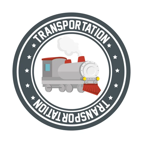 Travel by train concept icon — Stock Vector