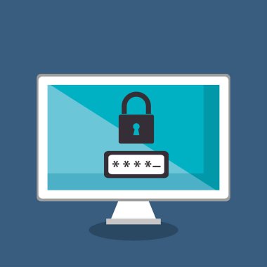 güvenlik sistemi teknoloji simgesi