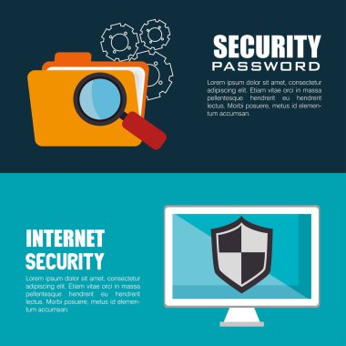 güvenlik sistemi teknoloji simgesi