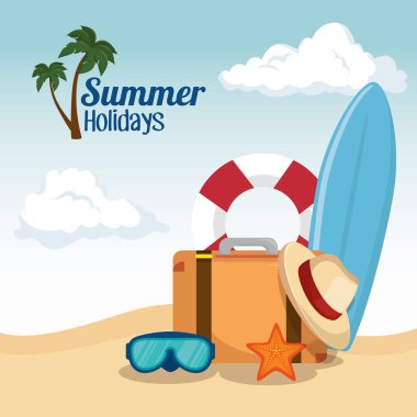 summer vacations holiday poster