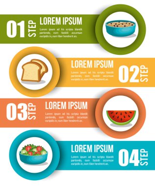 beslenme gıda Infographic simgeler