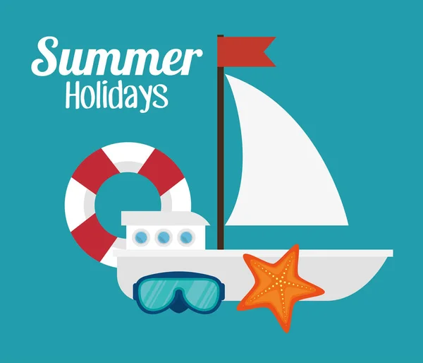 Lato wakacje wakacje plakat — Wektor stockowy