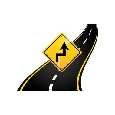 eğrileri yol işareti kavramı asfalt grafiği