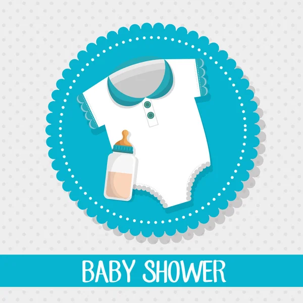 Tarjeta de invitación baby shower — Vector de stock