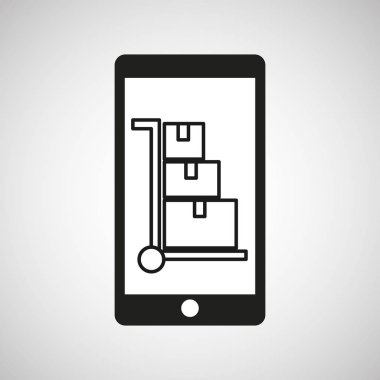 Akıllı e-ticaret nakliye kargo grafiği