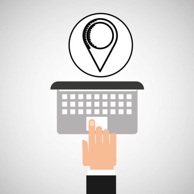 el dokunmatik dizüstü web işaretçi harita