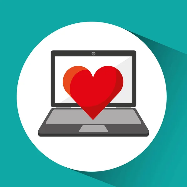 Інтернет магазин покупки серце любов графіка — стоковий вектор