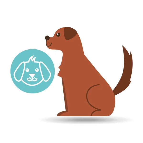Hayvan hastalıklarıyla ilgili klinik kavram köpek karakteri — Stok Vektör