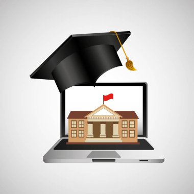 Online Eğitim kavramı kolej Binası