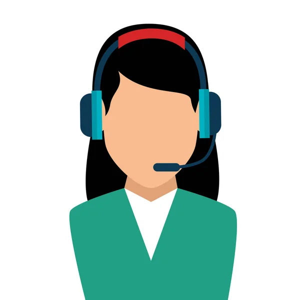 Call center customer service — Stock Vector