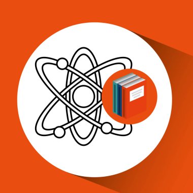 Kütüphane kitapları okul molekül atom