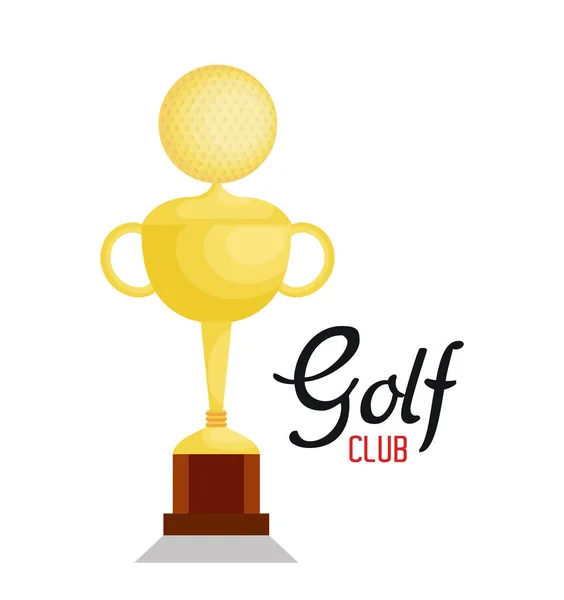 Golf Kulübü spor idolü — Stok Vektör