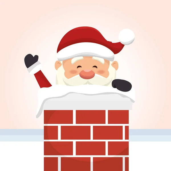 Feliz Natal Papai Noel personagem — Vetor de Stock